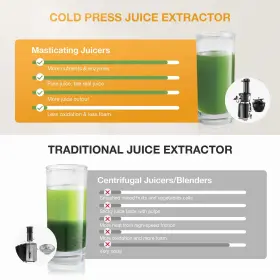 Zm1505s1 Tech Cold Press Juicer Machine Slow Masticating For Fruits And Vegetables Bpa-free #3