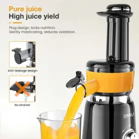Zm1505s1 Tech Cold Press Juicer Machine Slow Masticating For Fruits And Vegetables Bpa-free