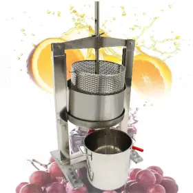 023451 Techtongda Manual Stainless Steel Fruit Press 20l 3t Pressing Soft Sliced Fermented