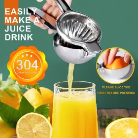 Tezz 895198917010 Upgrated Extra Large Lemon Squeezer Heavy Duty Handhelp Orange Juicer #2