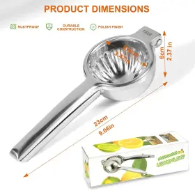 Tezz 895198917010 Upgrated Extra Large Lemon Squeezer Heavy Duty Handhelp Orange Juicer #3