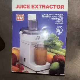 E148539 The Healthy Choices Juice Extractor As Seen On Tv With Manual And Recipes New