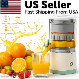 The Perfect Part 602835162658 Electric Citrus Juicer Rechargeable Hands-free Masticating Orange Lemon Squeezer