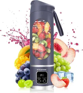 The Yellow Mango 632556583852 Portable Blender Personal Electric Usb 500ml Juicer Shakes And Smooth