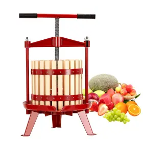 S-c2l Tioutbot 3.17 Gallon/12 L Fruit And Wine Press - Manual Beechwood Cider Machine