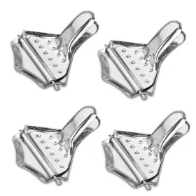 Tiyoorta 712809535101 4-pack Lemon Lime Squeezer Manual Citrus Press Juicer Stainless Steel Fruit