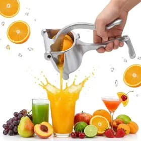 Tocualvoss 15585dsdsq Fresh Fruit Juice Extractor Aluminum Hand Juicer Squeezer Lemon Manual