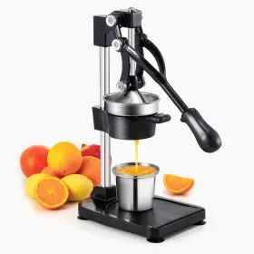 Tongchant 665386200149 Extra Tall Cast Iron Juicer Hand Press With Flat Base And Stainless
