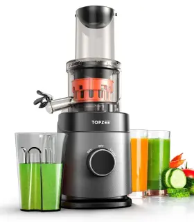 Hh-mn05 Topzee Cold Press Juicer Large Feed Chute Machine For Whole Vegetables And Fruits