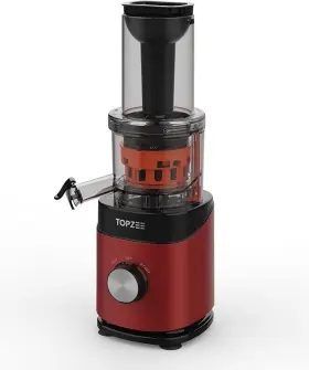 Hh-mno5 Topzee Cold Press Juicer Limited Red Xl Chute Slow Masticating Juice Machine