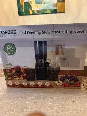 Je-120-32m00b Topzee Cold Press Juicer Machine Extra Large Feed Chute Whole Fruits And Vegetables Sl