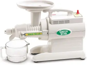 Gs3000 Tribest 009375700300 Greenstar White Twin Gear Masticating Juice Extractor