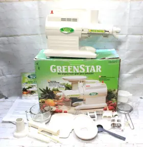 Gs-3000 Tribest Greenstar Deluxe Slow Masticating Juicer Twin Gear Clean Works
