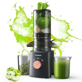 Tuumiist 680358365671 Tm-180sj-gray Cold Press Juicer With 4.6ftft Large Feed Chute Fit Dark
