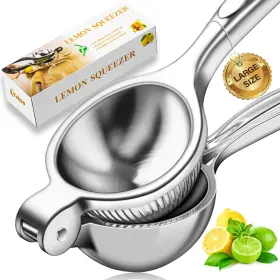 V09543k Vakoo Lemon Squeezer - Large Heavy-duty Sturdy Metal Manual Juicer For Lim