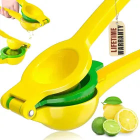 V09622k Vakoo 2-in-1 Lemon Squeezer - Heavy-duty Rust-resistant Manual Juicer For L