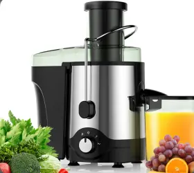 600w Vavsea 445008410452 Centrifugal Juicer Machine 3 Inch Wide Chute Anti-drip Bpa-free Easy Clean