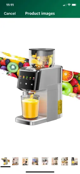 Js8303 Vck Cold Press Juicer - Large 5.12 Inch Feed Chute Easy To Clean Slow Masticating New