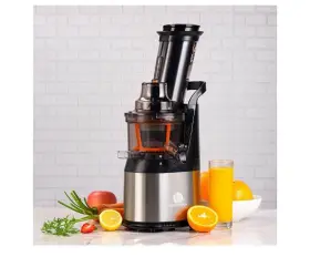 Ventray 667261100087 408 Slow Press Masticating Juicer Black/stainless Steel
