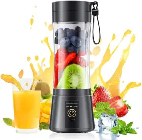 Verdehome 650076600507 Portable Blender Cordless Personal Smoothie Usb Rechargeable 6 Blades