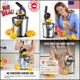 Vevor 840349965260 Juicer Citrus Squeezer Orange Lemon Electric Juice Extractor Fruit Machine