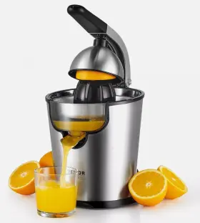 Cj-187 Vevor Electric Citrus Juicer With 2 Cones 300w Orange Squeeze Lemon Maker