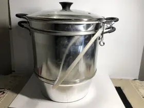 Vkp1148 Victorio Aluminum Steam Juicer With Glass Lid Great Condition #2