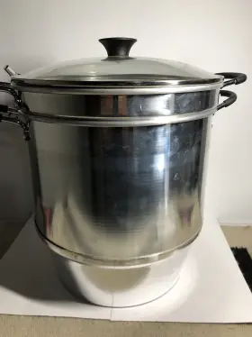 Vkp1148 Victorio Aluminum Steam Juicer With Glass Lid Great Condition #3
