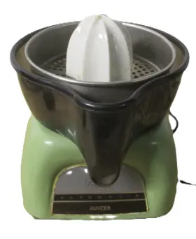 89-524 Vintage 89521 Wt. Grant Automatic Electric Juicer Model Retro Olive Green