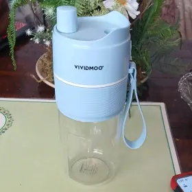 Jc-11 Vividmoo Portable Juicer Cup 70w 380ml Light Blue Bpa Free Battery Powered