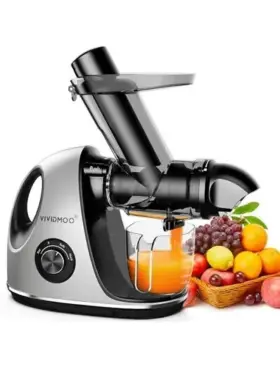 Zm1525 Vividmoo Juicer Machines Masticating With 3-inch Wide Chute 2-speed