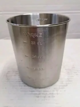 We109pc Waring 32oz 1l Projuice Extractor Stainless Steel Cup Replacement Part