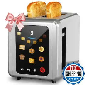 B0fgqf3sfs Whall Full Touch Screen Toaster 2 Slice 1.5ftft Wide Slot Stainless Steel