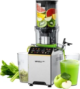 Zm1903 Whallpro Cold Press Juicer Touchscreen Machines With 4.5ftft Wide Feed Chute Stain