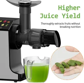 Whuto 810118484407 Masticating Juicer Machines Cold Press Easy To Clean With Brush Tou #3