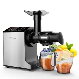 Whuto 810118484407 Masticating Juicer Machines Cold Press Easy To Clean With Brush Tou