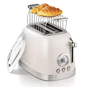 B0c9wt2k4x Wiltal Beige Retro 2-slice Toaster 1.58 Inch Wide Slots 6 Modes Warming Rack
