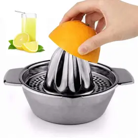 Wingwa 782890475372 Stainless Steel Lemon Squeezer Citrus Juicer Handheld Press Orange Juice Sque
