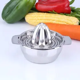 Wingwa 791259046047 Stainless Steel Lemon Squeezerjuicer With Bowl Container For Oranges Lemons F #3