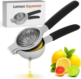 Woofbrite 762849473833 Lemon Squeezer Stainless Steel Juicer And Lime Manual Citrus Juic