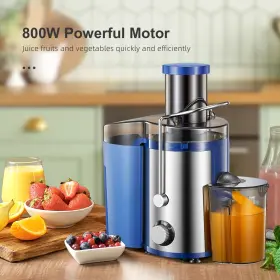 Ks-500h-blue Yabano Juicer Machine 800w Centrifugal Extractor With Wide Mouth 3 Inch Feed Chute