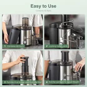 Ks-500h-s-gold Yabano Juicer Machine 800w Centrifugal Extractor With Wide Mouth 3 Inch Feed Chute #3