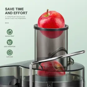 Ks-501-s-red Yabano Juicer Machine 500w Centrifugal Extractor With Wide Mouth 3 Inch Feed Chute #2