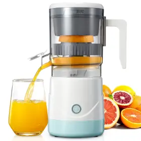 Reemix-j-001 Yabano Electric Citrus Juicer With Cleaning Brush Easy To Clean And Use White