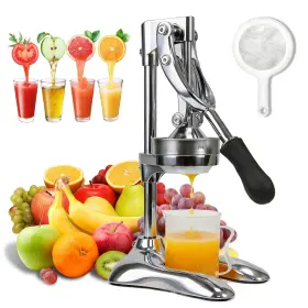 Zzj-01 Yesgirl Manual Juicer Commercial Hand Press Stainless Steel Orange Squeezer