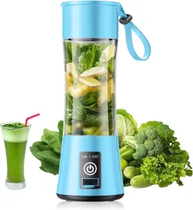 0580 Yfixqnsu 380ml Portable Cordless Rechargeable Blender For Smoothies Shakes With 6 Blades