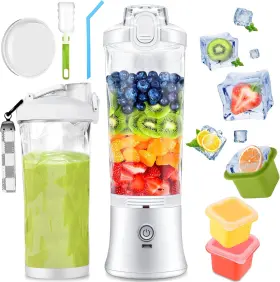 Yiuokaei 744759044266 Portable Blender Personal - Kitchen 21oz Usb Rechargeable 4000mah Large