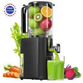Je-65 Yoyds Juice Maker 5.5 Wide Feed Chute High Yield Slow Masticating Cold Press Led Whole