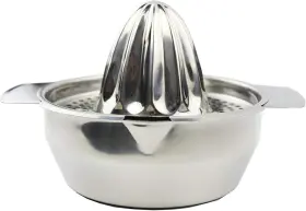 Z Zicome 445003592511 Stainless Steel Manual Juicer Fruit Lemon Lime Orange Squeezer With Bowl