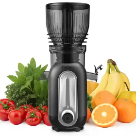 09060632 Zachvo Cold Press Juicer Machines 5.8 Inch Large Feed Chute Slow Masticating Juice Maker F